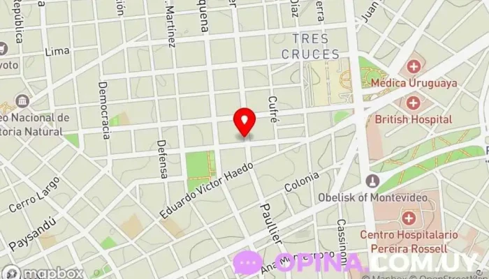 mapa de Duncan Dance Academia de baile en Montevideo