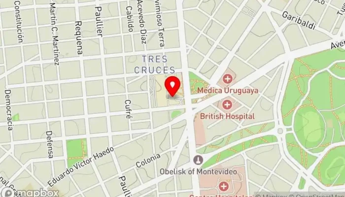 mapa de Eat Restaurante en Montevideo