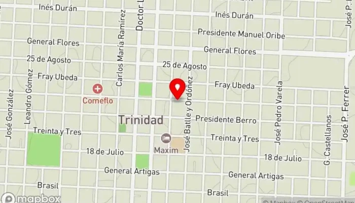 mapa de Eatfull Restaurante en Trinidad