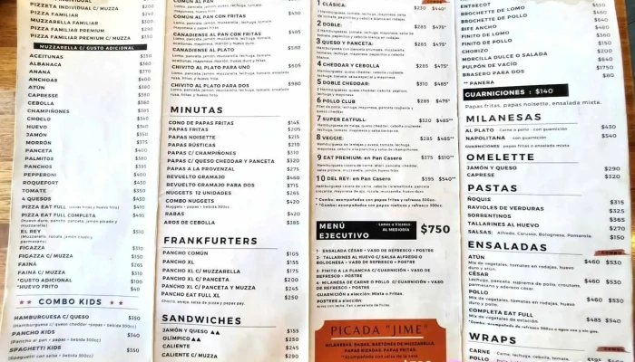 Eatfull:  Menu