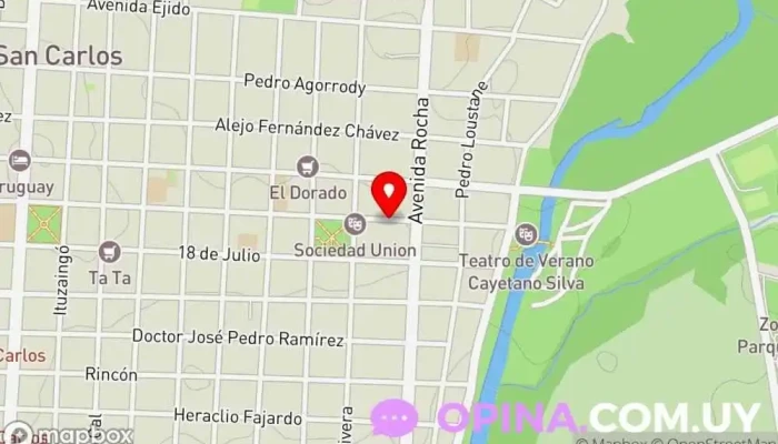 mapa de EDEA Escuela de Arte n90 Escuela primaria en San Carlos