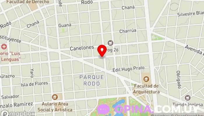 mapa de Editorial Mono Librería infantil en Montevideo