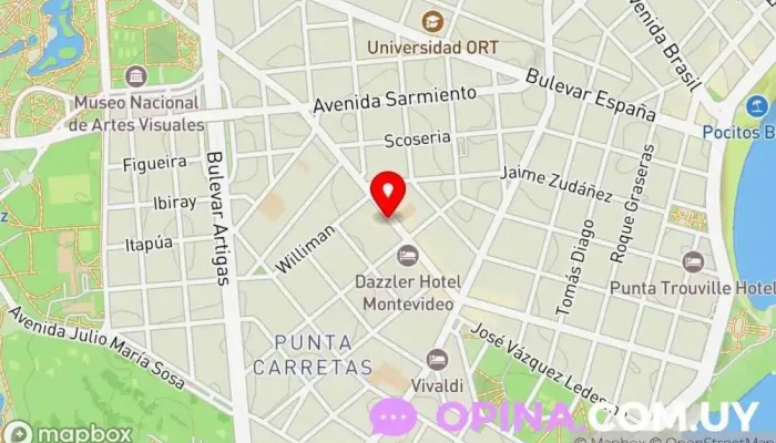 mapa de Eduardo Franchi Agente inmobiliario Keller Williams  en Montevideo
