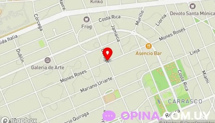 mapa de EGDance academy Academia de baile en Montevideo