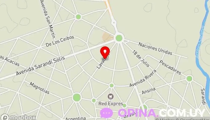 mapa de El Almacén productos naturales Tienda de alimentación en La Floresta