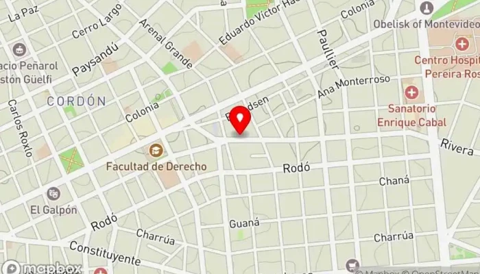 mapa de El Barzón Restaurante en Montevideo