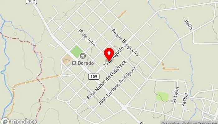 mapa de El bodegón de Aiguá Restaurante en Aiguá