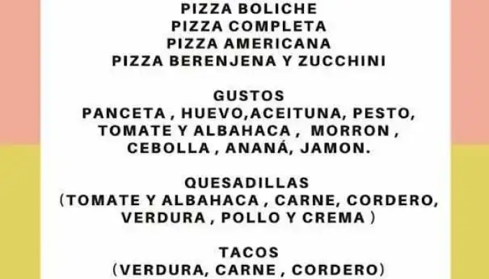 El Boliche Resto:  Bar Menu - Restaurante