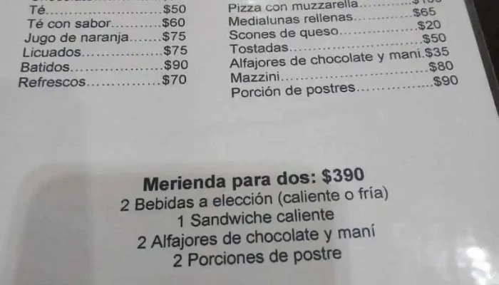 El Boon:  Menu