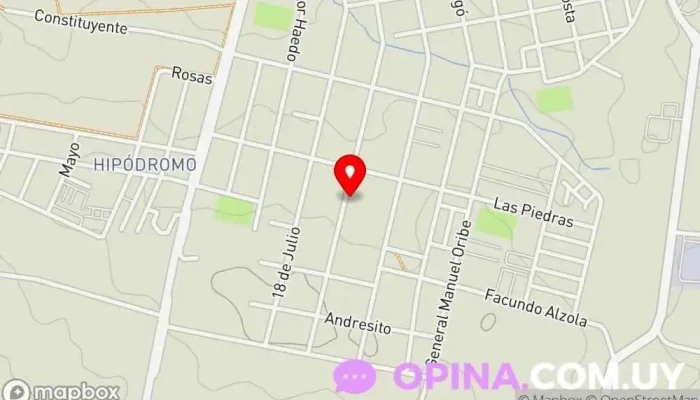 mapa de El Bordo futsal Mercedes Club deportivo en Mercedes