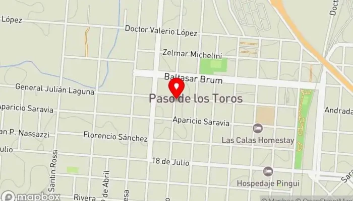 mapa de El Buen Sabor Comidas Restaurante en Paso de los Toros