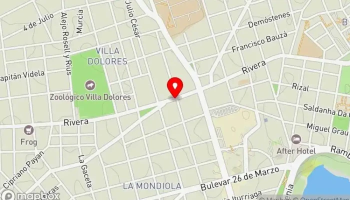 mapa de El Caburé Restaurante en Montevideo