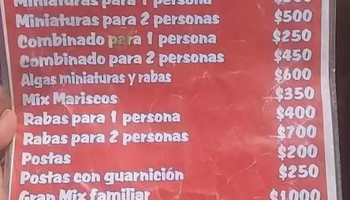 El Camaron Marisqueria Menu