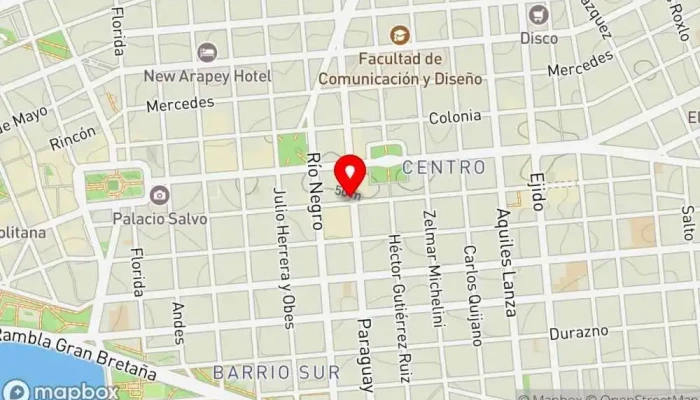 mapa de El Candil Restaurante en Montevideo