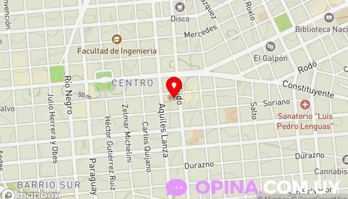 mapa de El Carnet Plástico Tienda de sellos de caucho, Tienda de material de oficina, Papelería en Montevideo