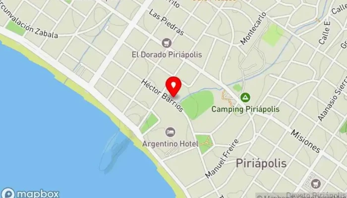 mapa de El Club cantina y pizzeria Pub restaurante, Pizzería en Piriápolis
