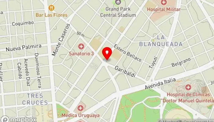 mapa de El Club de la Papa Frita Restaurante de comida rápida, Restaurante de brunch, Cafetería, Restaurante familiar, Hamburguesería, Heladería, Pizzería, Restaurante en Montevideo