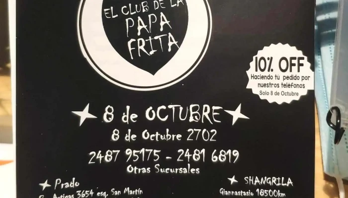 El Club De La Papa Frita:  Menu - Restaurante de comida rápida