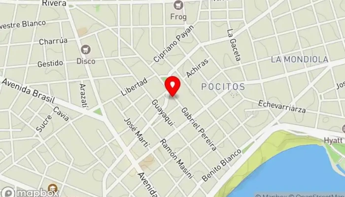 mapa de El Comedy Bar en Montevideo