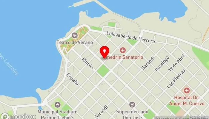 mapa de El Crustacio cascarudo Hamburguesería en Fray Bentos