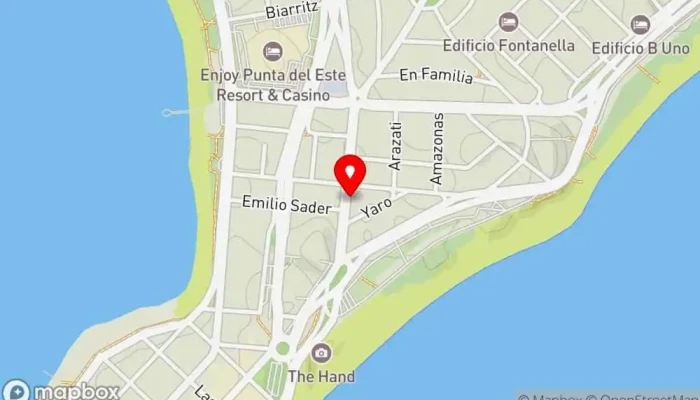 mapa de El Desembarco Punta Del Este Hamburguesería en Punta del Este