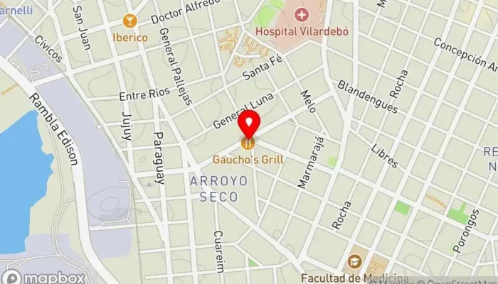 mapa de El Ferro Cafetería en Montevideo