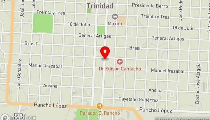 mapa de El fondito Restaurante de comida rápida en Trinidad