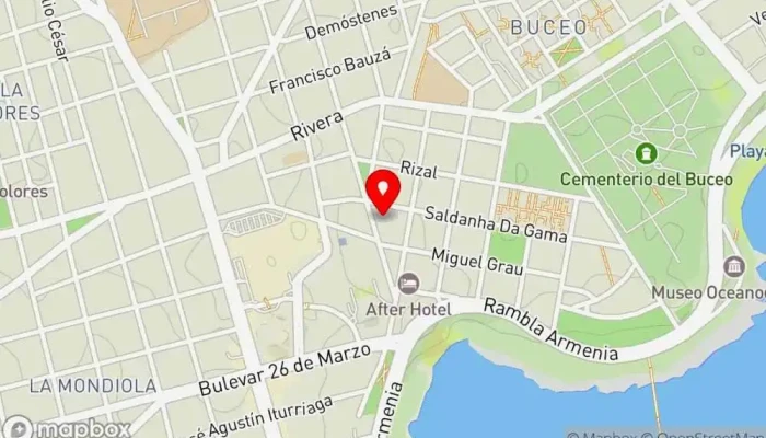 mapa de El Fondito Restaurante de comida rápida, Restaurante en Montevideo