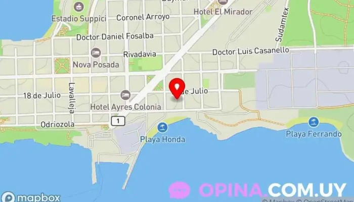 mapa de El General Instituto de secundaria en Col. del Sacramento