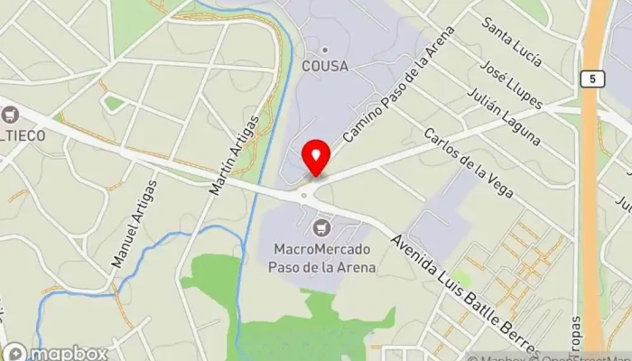 mapa de El Gol de Suárez Restaurante en Montevideo