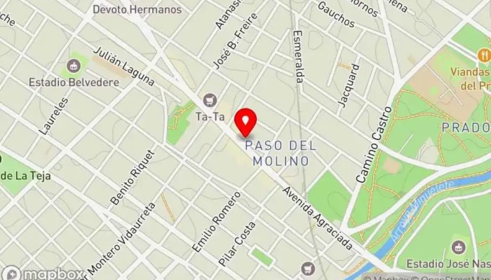 mapa de EL GRAN PANCHO, EL SABOR AL PASO Restaurante en Montevideo