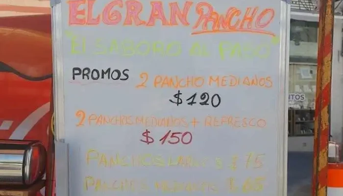 El Gran Pancho El Sabor Al Paso Menu