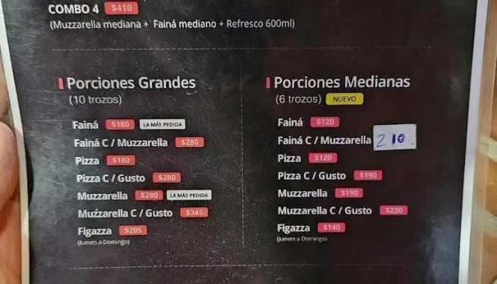 El Horno De Juan:  Menu