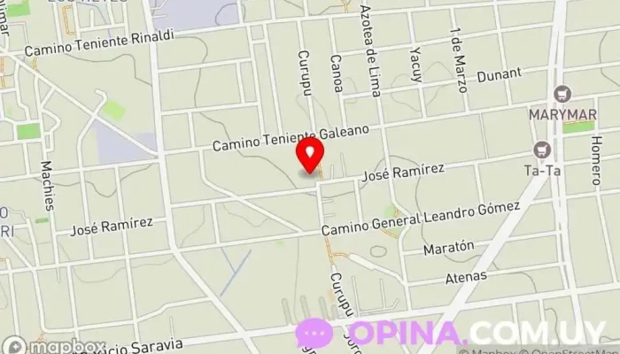 mapa de El Kalenga Casa rural en Montevideo