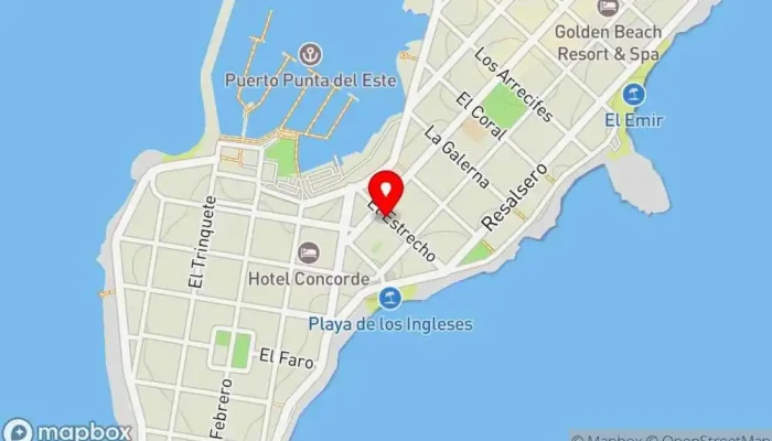 mapa de El Milagro Restaurante en Punta del Este