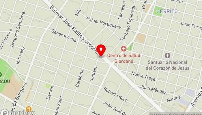 mapa de El momento Parrilla en Montevideo