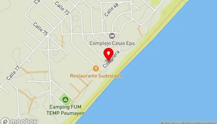 mapa de El Navegante la mano Restaurante de comida rápida en Barra del Chuy