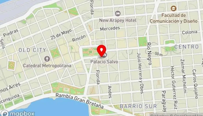 mapa de El Origen Restaurante en Montevideo