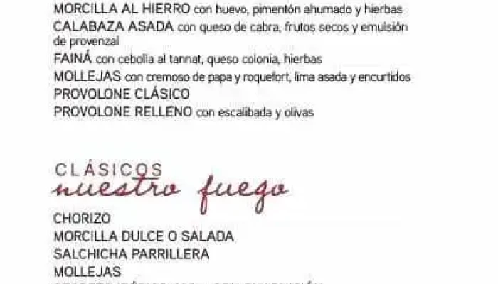 El Otro Porton:  Menu