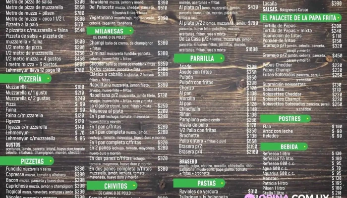 El Palacete De La Pizza -  Menu - Bar