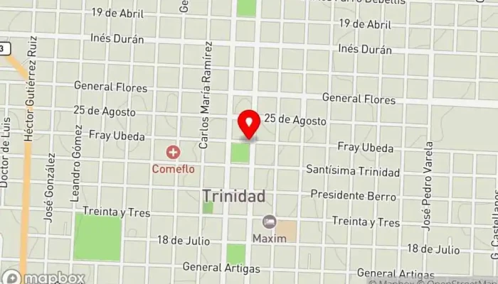 mapa de El Pato Hamburguesería en Trinidad