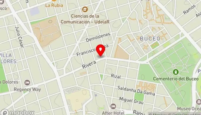 mapa de El Patrón Hamburguesería, Pizzería en Montevideo