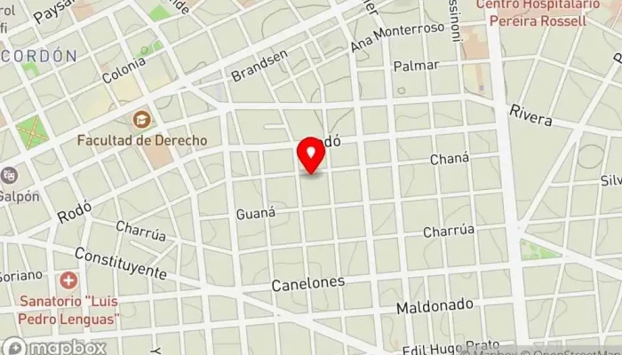 mapa de El Porvenir Restaurante de comida rápida, Bar, Tienda naturista, Restaurante en Montevideo