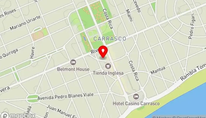 mapa de El Puesto Restaurante, Palacio de congresos, Salón para eventos, Servicio de planificación de reuniones en Montevideo