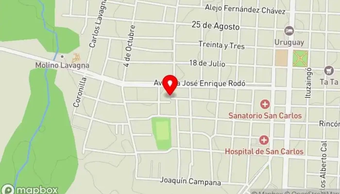 mapa de El Reencuentro Resto Pub Restaurante en San Carlos