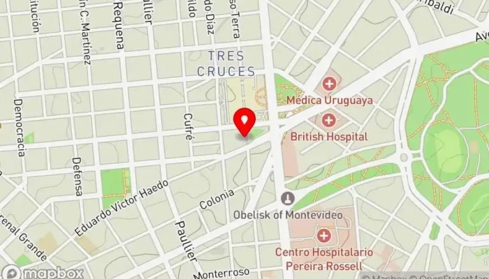 mapa de El Refugio Restaurante en Montevideo