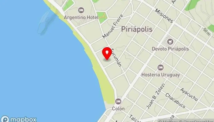 mapa de El Reparo Restaurante, Cervecería artesanal en Piriápolis