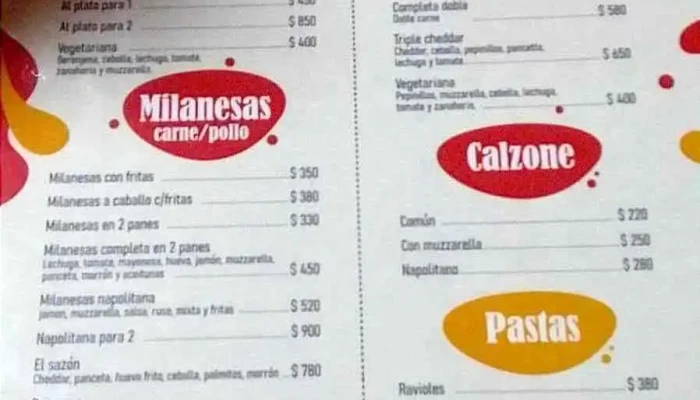 El Sazon De La Union:  Menu - Restaurante familiar