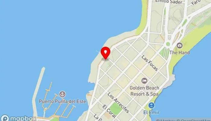 mapa de El Secreto Restaurante en Punta del Este