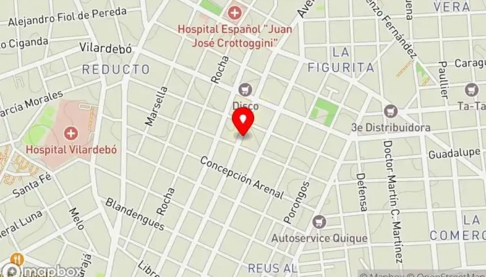 mapa de El Templo de Momo Resto-Bar Restaurante de comida para llevar en Montevideo